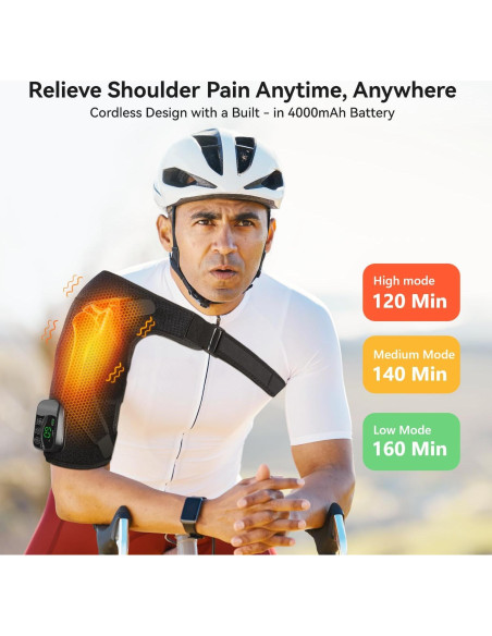 Funda de Masaje Calentada Carecomfi para Hombros 4000mAh