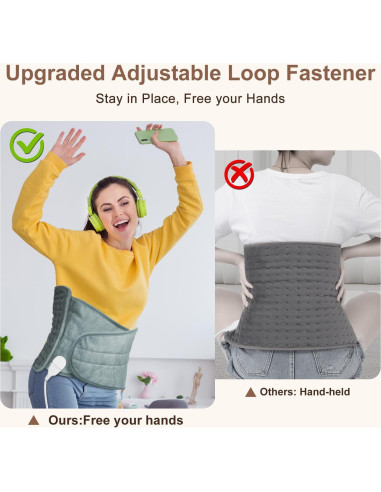 Almohadilla Calefactora Eléctrica IGXHAVIZ 30x60cm con Cinturón