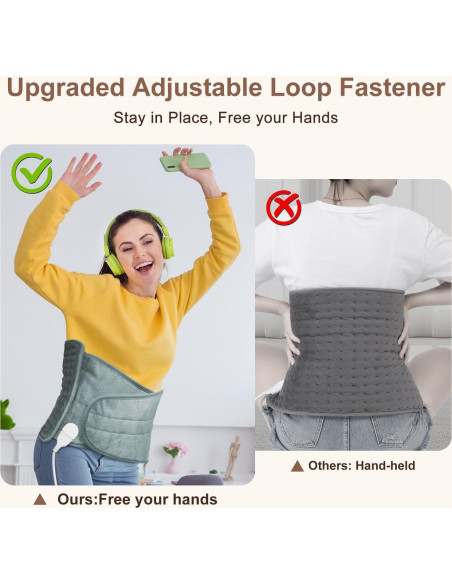 Almohadilla Calefactora Eléctrica IGXHAVIZ 30x60cm con Cinturón