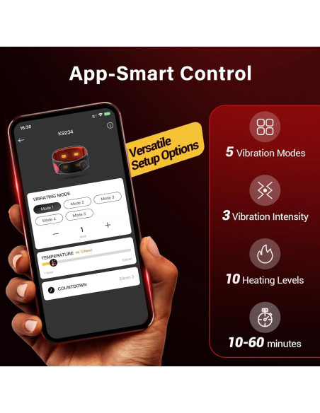 Almohadilla Calentadora Comfytemp Inalámbrica con Masajeador