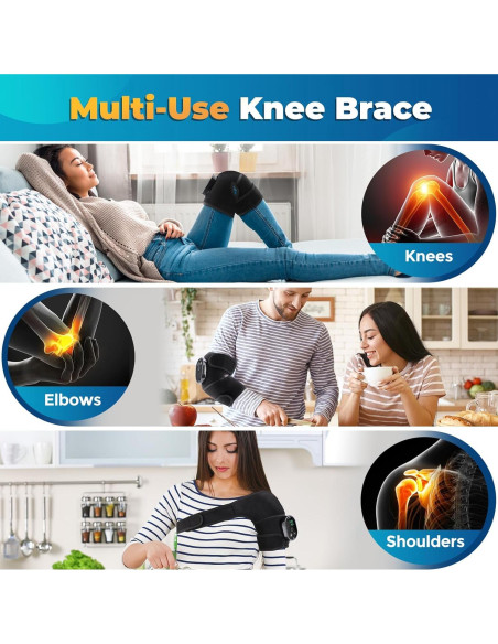 Masajeador de Rodilla Calentado FlareMore Inalámbrico 6 Niveles