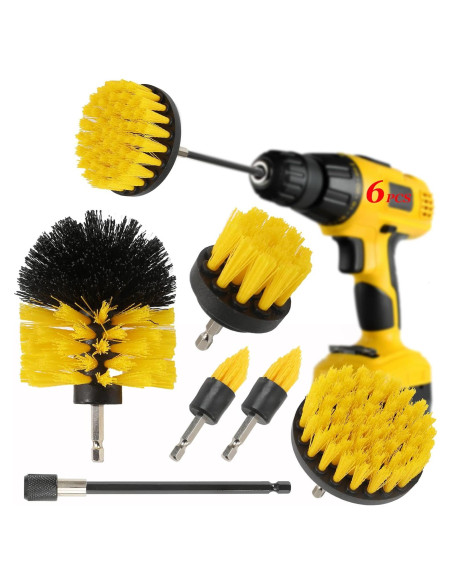 Juego de 6 Cepillos de Limpieza para Taladro MIANYINGR