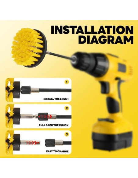 Juego de 6 Cepillos de Limpieza para Taladro MIANYINGR