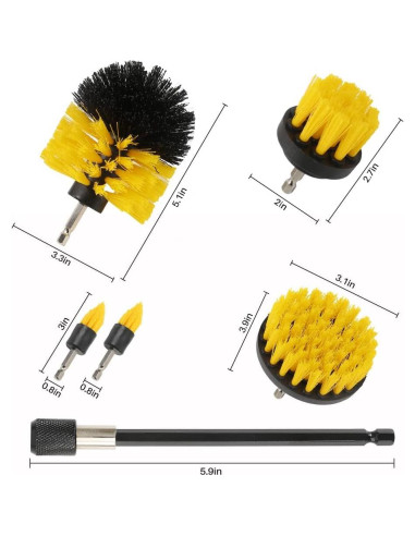 Juego de 6 Cepillos de Limpieza para Taladro MIANYINGR