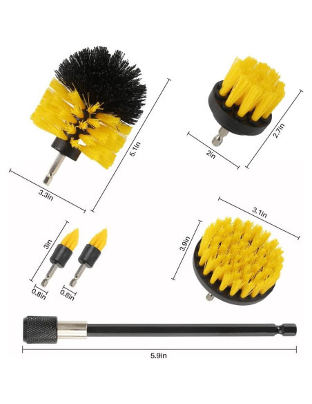 Juego de 6 Cepillos de Limpieza para Taladro MIANYINGR
