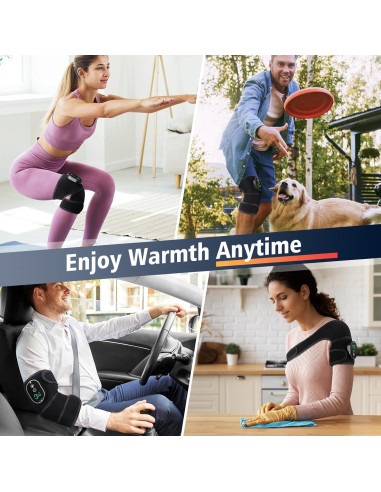 Faja calefactable inalámbrica ROMYSE para rodilla y hombro
