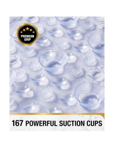 HITSLAM Alfombrilla Antideslizante Ovalada 68,5x38 cm Transparente 2