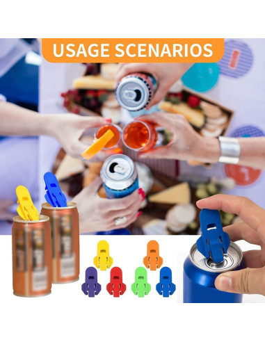 24 Abrebotellas Manuales KuuGuu Antifugas Coloridos