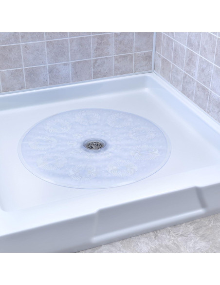 Tapete de Ducha Redondo SlipX Solutions 58 cm Antideslizante