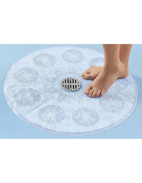 Tapete de Ducha Redondo SlipX Solutions 58 cm Antideslizante