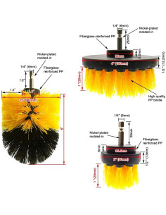 Juego de Cepillos para Detallar Autos Dsenfurn 3 Unidades 2