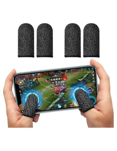 Guantes de Juego CNHIDEE Manga de Dedo Antisudor 4 Pcs