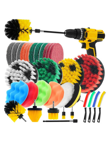 Paquete de 32 Accesorios de Cepillo TOWBRUS para Taladro