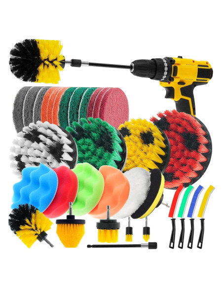 Paquete de 32 Accesorios de Cepillo TOWBRUS para Taladro