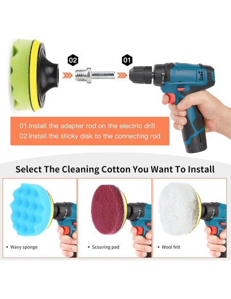 Paquete de 32 Accesorios de Cepillo TOWBRUS para Taladro