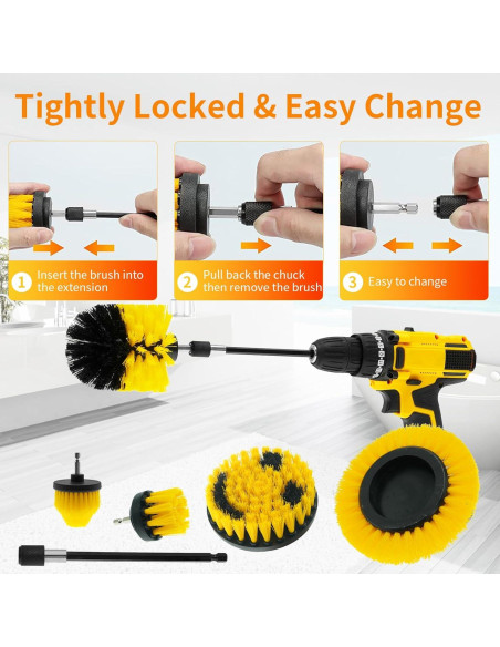 Paquete de 32 Accesorios de Cepillo TOWBRUS para Taladro