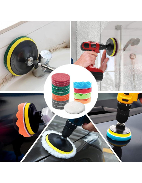 Paquete de 32 Accesorios de Cepillo TOWBRUS para Taladro