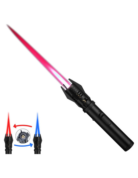 Encendedor de Antorcha ELCELC Negro Recargable Ajustable