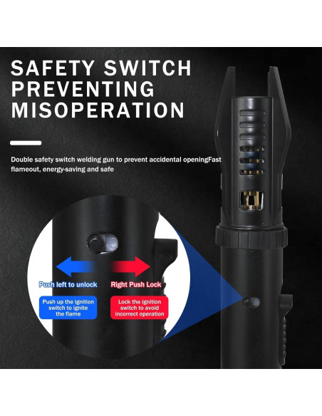 Encendedor de Antorcha ELCELC Negro Recargable Ajustable