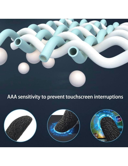 Guantes de Juego CNHIDEE Manga de Dedo Antisudor 4 Pcs