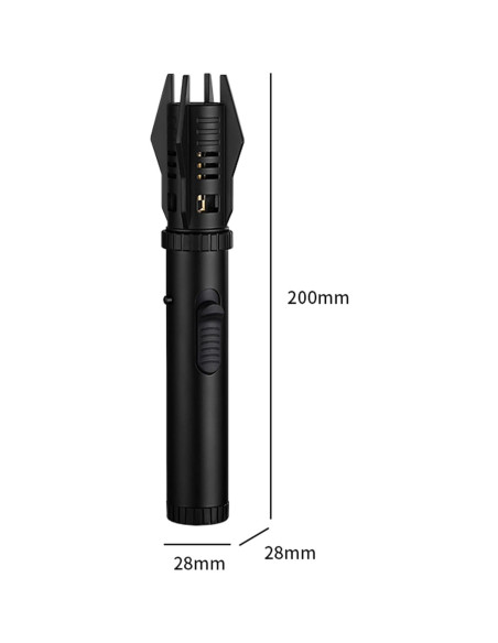 Encendedor de Antorcha ELCELC Negro Recargable Ajustable