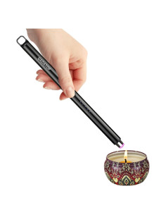 Encendedor Eléctrico Recargable GADATOP Plasma Sin Llama Negro