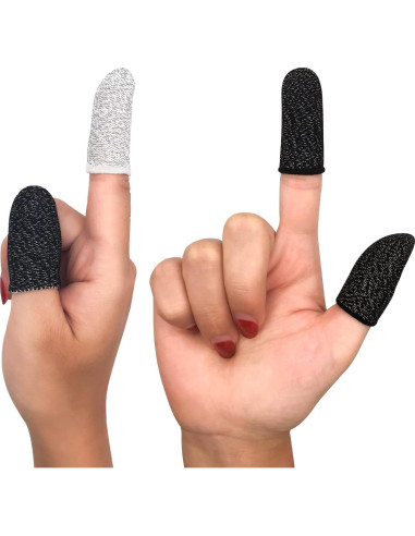 Guantes de Juego CNHIDEE Manga de Dedo Antisudor 4 Pcs