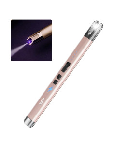 Encendedor Eléctrico IUIRE con Linterna USB Oro Rosa