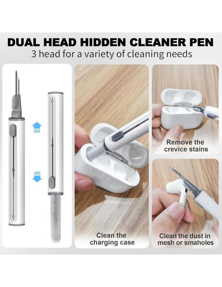 Puntas de oído Linsaner para AirPods Pro 4 pares con limpieza