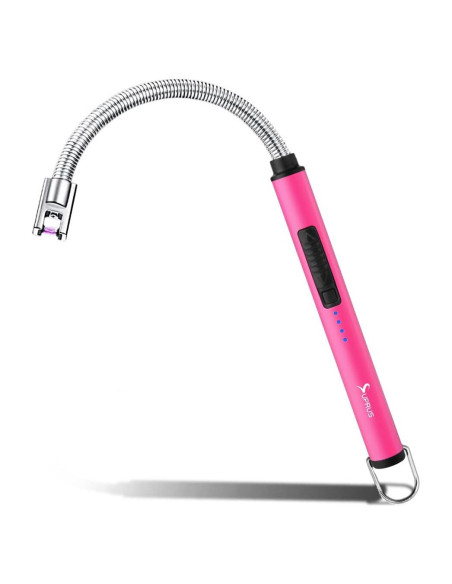 Encendedor Eléctrico SUPRUS Rosa 360 Recargable USB