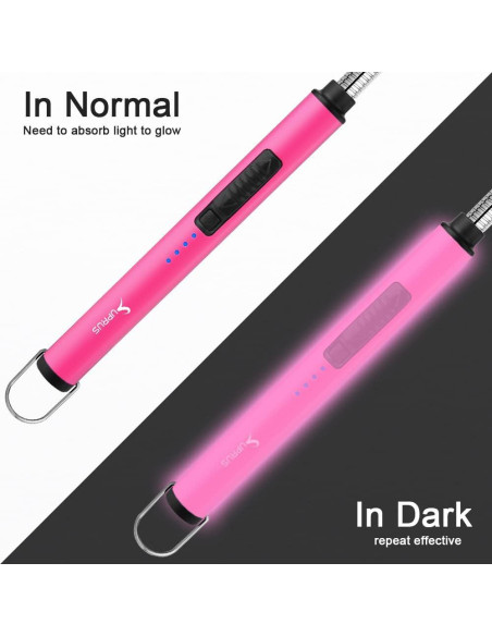 Encendedor Eléctrico SUPRUS Rosa 360 Recargable USB