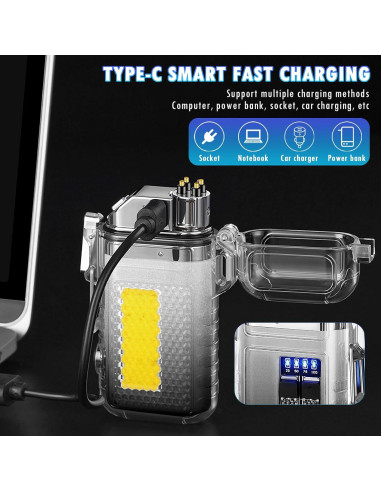 Encendedor Eléctrico Recargable Mesen Cuello Largo 360