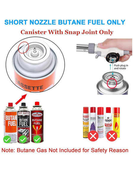 Soplete de Butano FunOwlet Profesional Ajustable 2500F