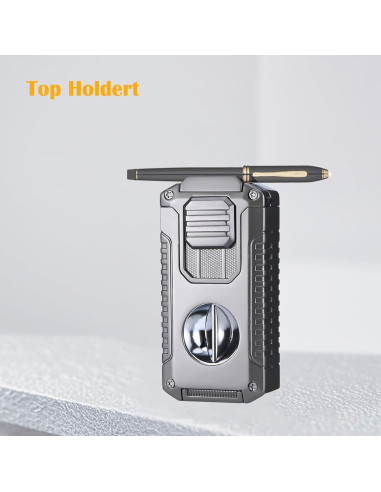 Encendedor Butano Recargable Vrufamt 5 en 1 Gris