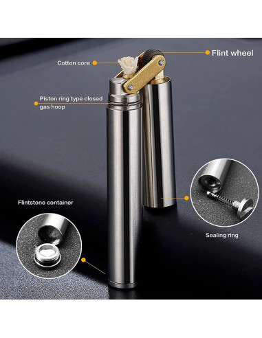 Encendedor de Antorcha Bsdurable Dorado Recargable Ajustable