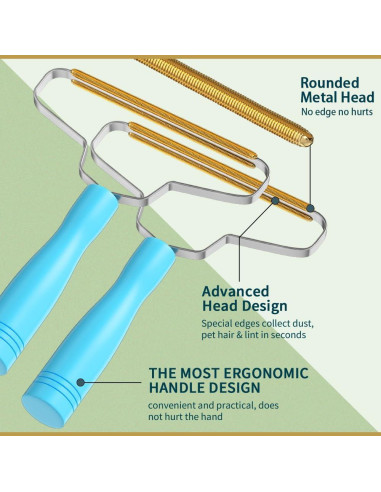 Eliminador de Pelo de Mascota BSIWWO Manual Azul 40g