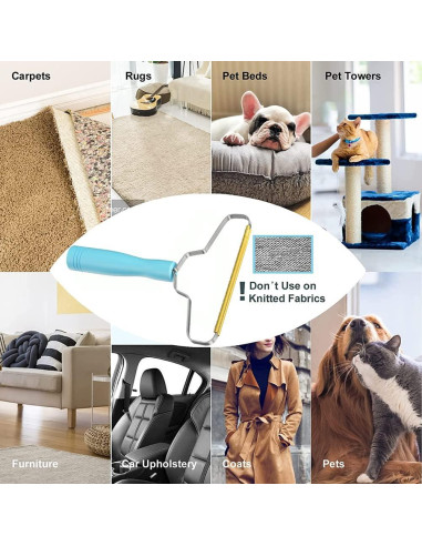 Eliminador de Pelo de Mascota BSIWWO Manual Azul 40g