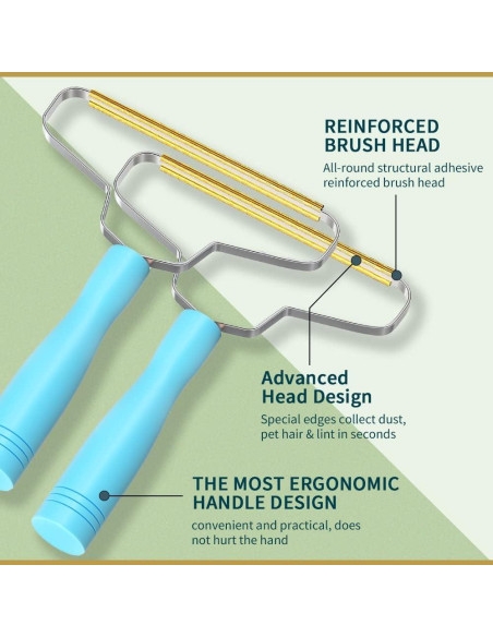 Eliminador de Pelo de Mascota BSIWWO Manual Azul 40g