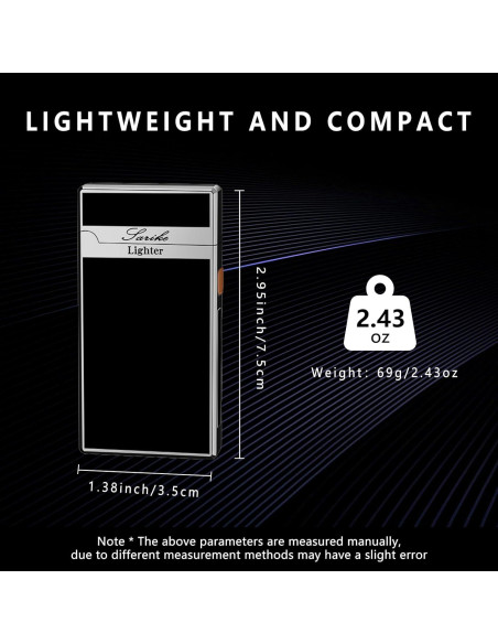 Encendedor Eléctrico Recargable RSBYE USB a Prueba de Viento