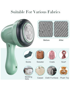 Afeitadora de tela eléctrica Bubbacare USB 6 cuchillas 8W 2