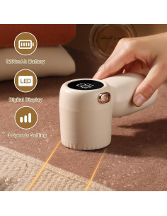 Afeitadora de tela eléctrica hYwecy FF-114 3 velocidades Beige 2