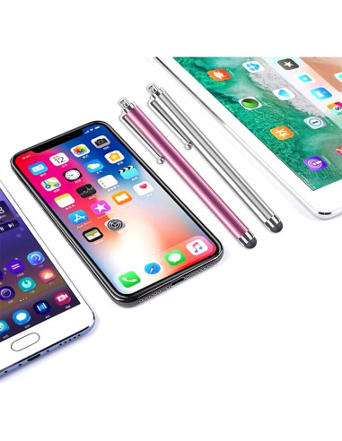 Bolígrafo Estilográfico Universal EVERMARKET para Pantalla Táctil - Paquete de 5 Colores