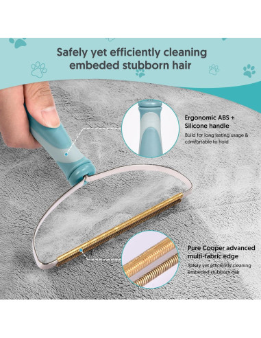 Removedor de Pelo de Mascota AXLUNAR - 3 Piezas Reutilizables