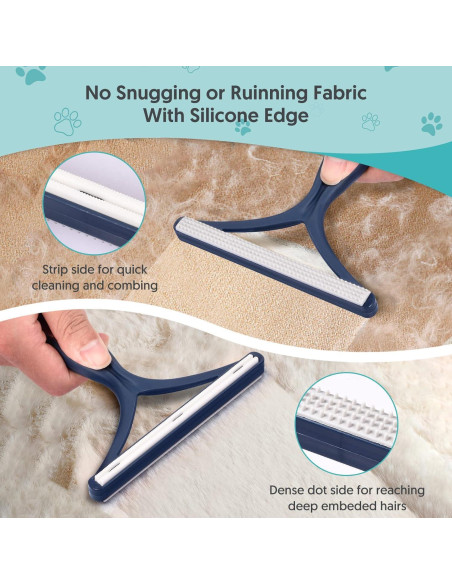 Removedor de Pelo de Mascota AXLUNAR - 3 Piezas Reutilizables