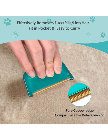 Removedor de Pelo de Mascota AXLUNAR - 3 Piezas Reutilizables