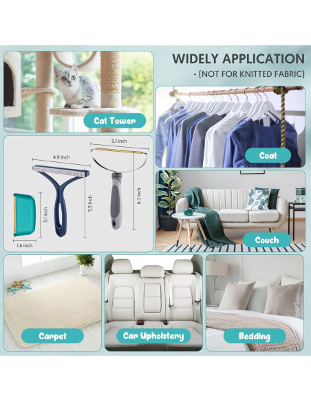 Removedor de Pelo de Mascota AXLUNAR - 3 Piezas Reutilizables