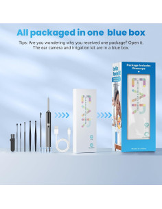 Kit de Eliminación de Cerumen WEUANY con Cámara HD 1080P 2