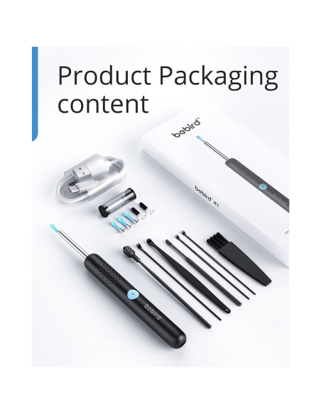 BEBIRD R1 Limpiador de Cerumen con Cámara HD y Luz LED