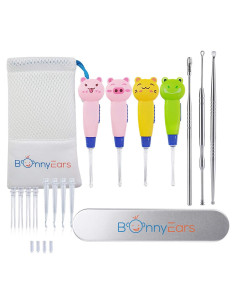 Kit Eliminación Cerumen LED BonnyEars - Acero Inoxidable