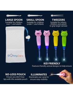 Kit Eliminación Cerumen LED BonnyEars - Acero Inoxidable 2